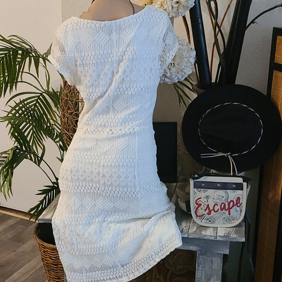 SALE TODAY BEAUTIFUL WHITE LACE MIDI 14 P SIZE - Picture 10 of 16